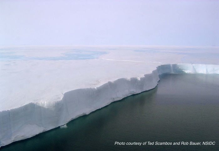 Edge of the Larsen B Ice Shelf