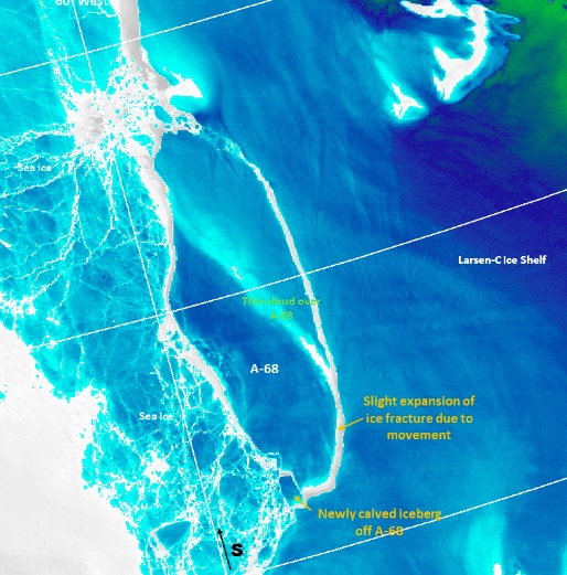 Larsen C iceberg in Interesting Events; New assessments