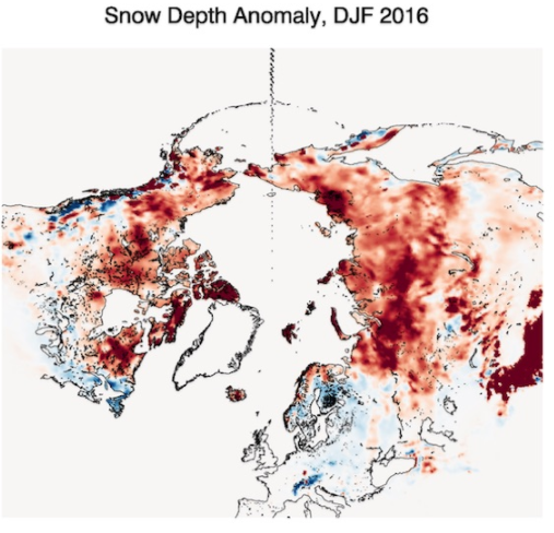 New assessments available for 2016 snow and permafrost