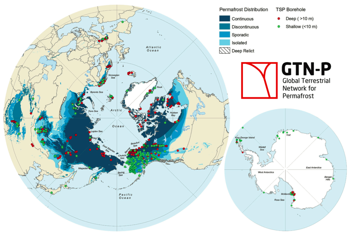 permafrost map