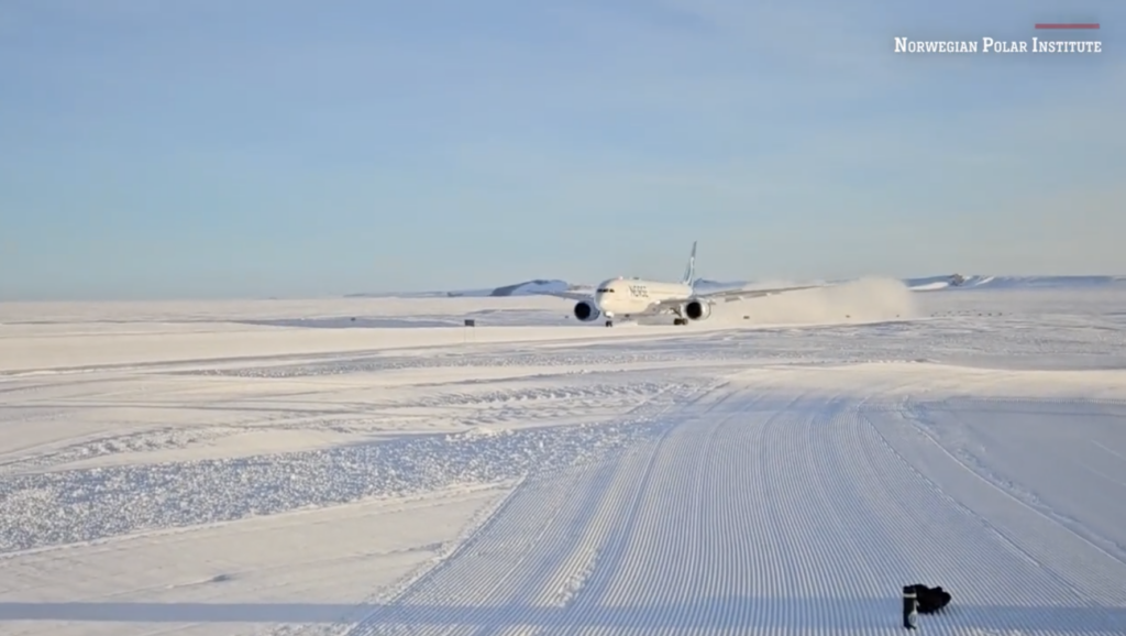 Largest Passenger Jet to Land in Antarctica